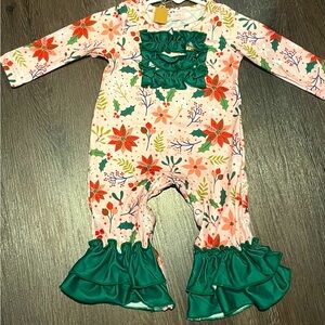 Pete and Lucy Baby Girls Christmas Romper